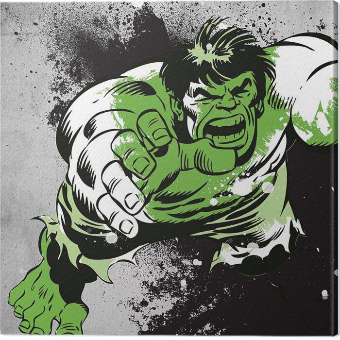 Картината върху платно Hulk - Splatter