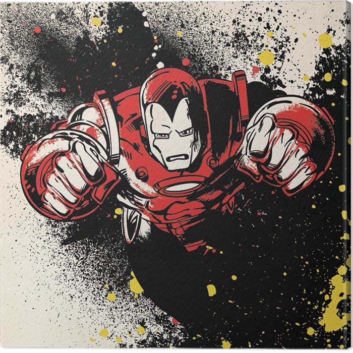Quadro em tela Iron-Man - Splatter