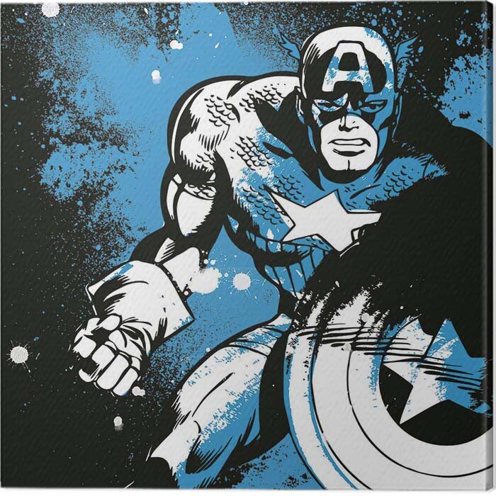 Принти на полотні Captain America - Splatter