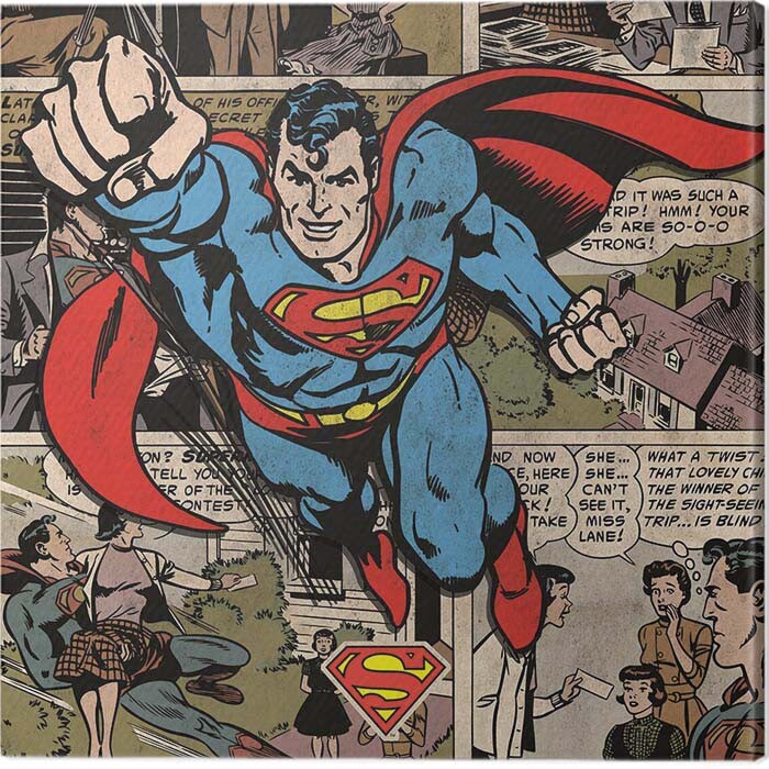 Принти на полотні Superman - Burst