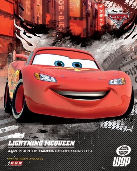 Плакат CARS 2 - lightning world