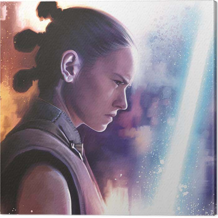 Принти на полотні Star Wars The Last Jedi - Rey Lightsaber Paint