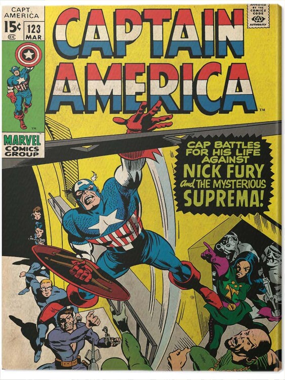 Принти на полотні Captain America - Superman
