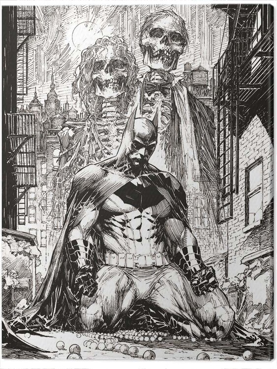 Принти на полотні DC Comics - Batman Haunted