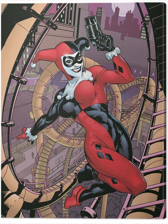 Картината върху платно Harley Quinn - Rollercoaster