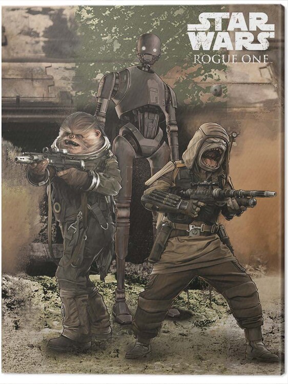 Принти на полотні Star Wars Rogue One - Pao, Bistan & K - 2S0