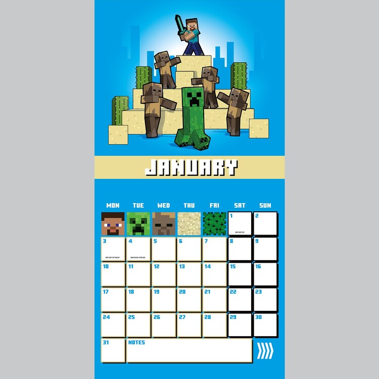 minecraft-wall-calendars-2024-buy-at-europosters