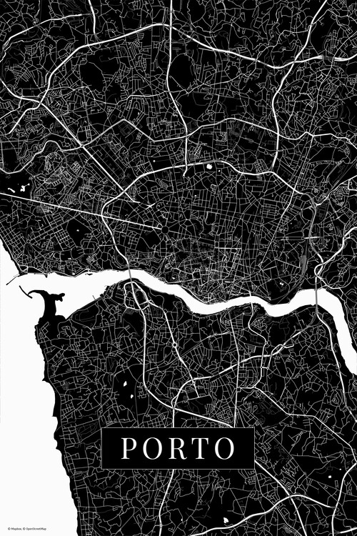 Плакат Porto black