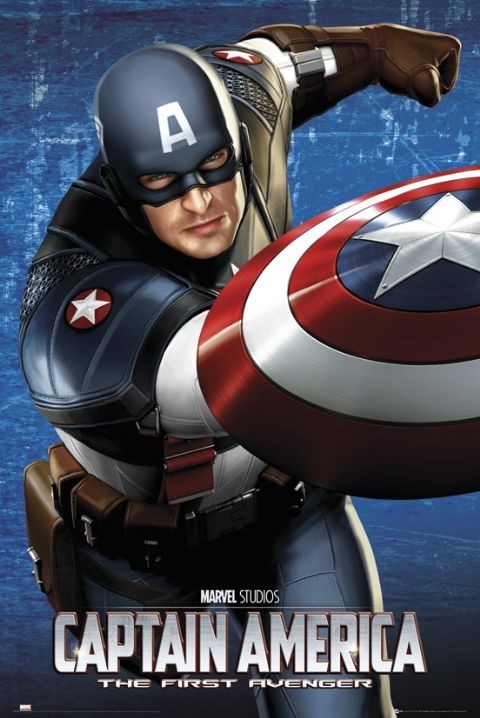 Плакат CAPTAIN AMERICA - shield