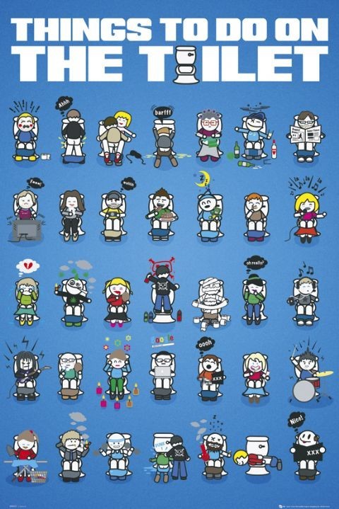 Poster Things to do toilet