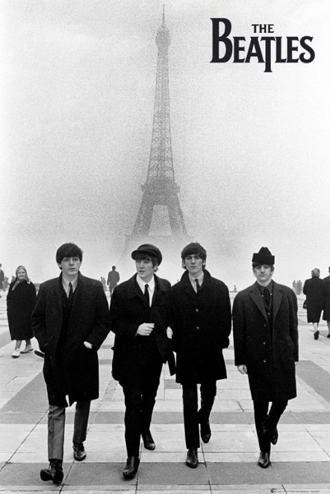 Poster Beatles - in paris