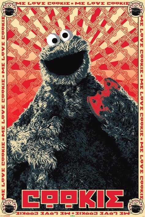 Плакат SESAME STREET - cookie monster