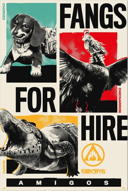 Плакат Far Cry 6 - Fangs for Hire