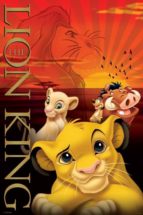 Μεταλλική αφίσα THE LION KING