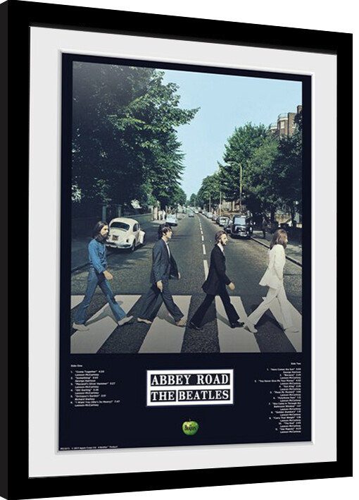 Poster emoldurado The Beatles - Abbey Road Tracks