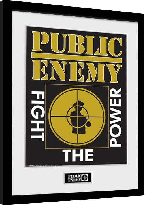 Poster emoldurado Public Enemy - Fight the Power