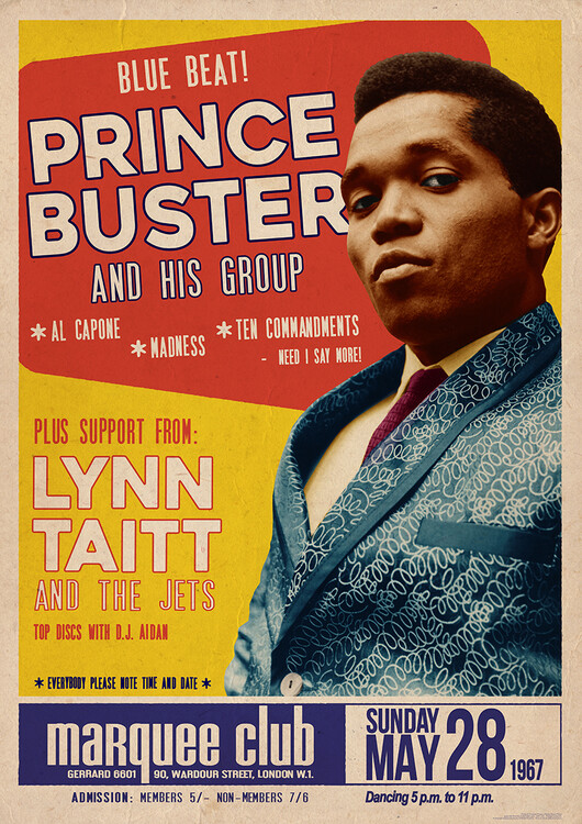 Плакат Prince Buster - Marquee Club 1967