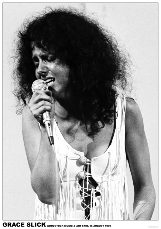 Плакат Grace Slick - Woodstock 1969