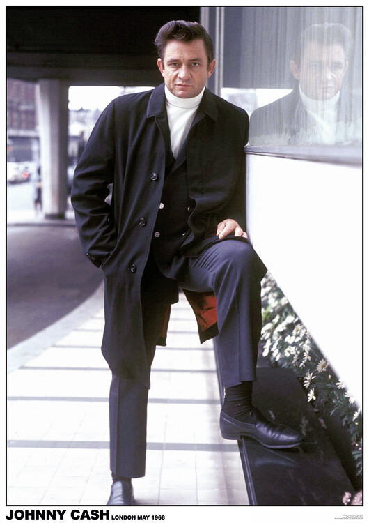 Плакат Johny Cash - London 1968