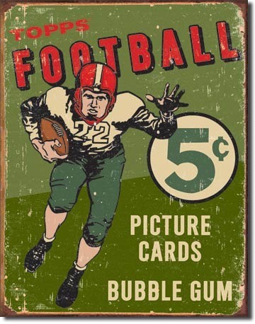 Μεταλλική πινακίδα TOPPS 1956 FOOTBALL