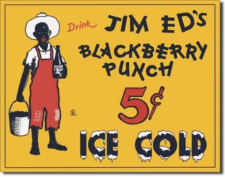 Μεταλλική πινακίδα JIM ED'S BLACKBERRY PUNCH