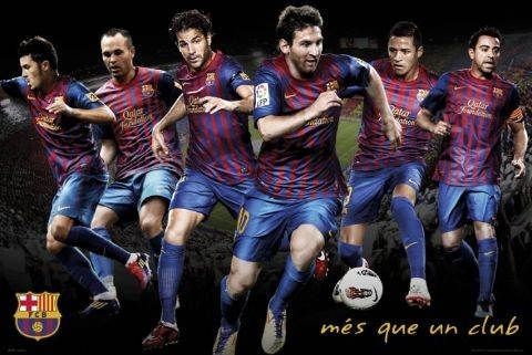 Плакат Barcelona - players 11/12