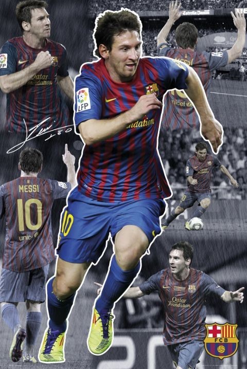 Αφίσα Barcelona - Messi 11/12 collage