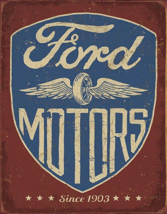 Μεταλλική πινακίδα Ford Motors - Since 1903