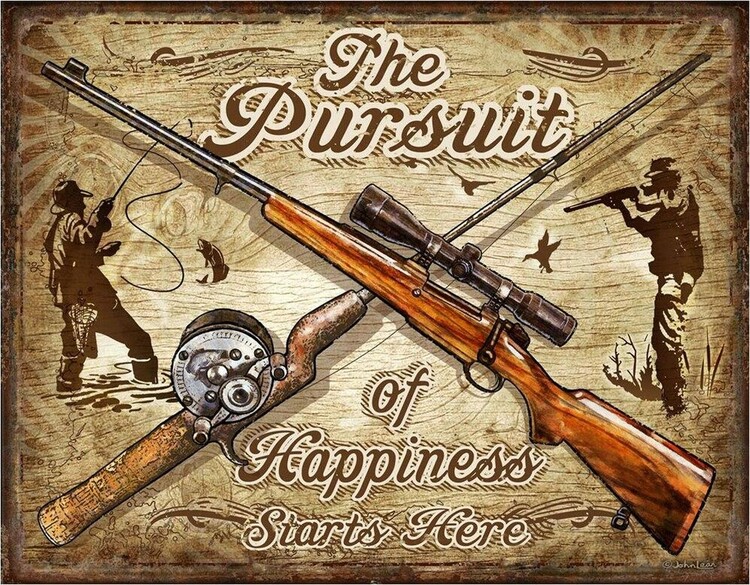 Μεταλλική πινακίδα The Pursuit of Hapiness