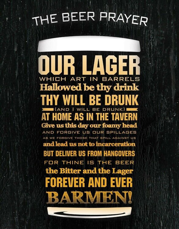 Mеталеві знак The Beer Prayer