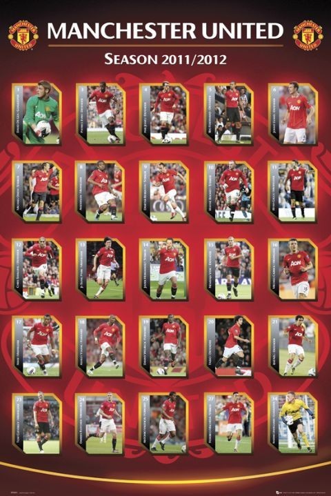 Плакат Manchester United - squad