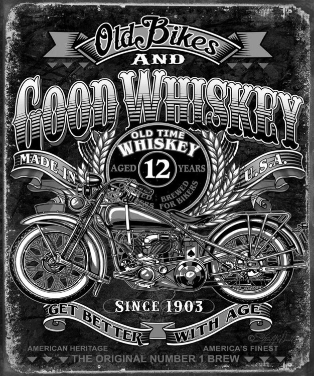 Mеталеві знак Good Whiskey