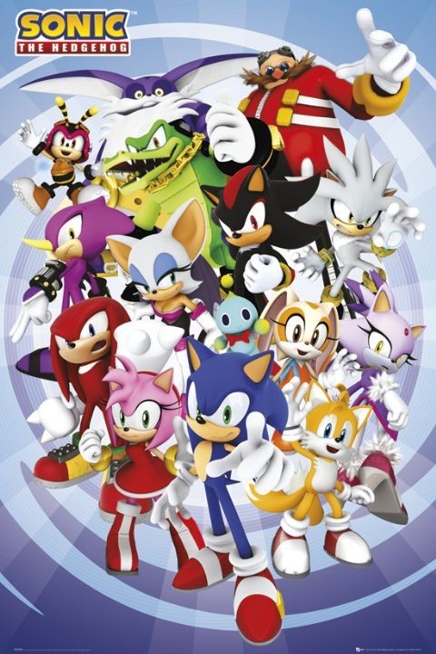 Плакат Sonic - cast