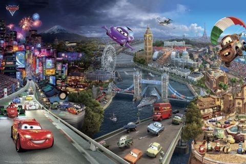 Плакат CARS 2 - world tour