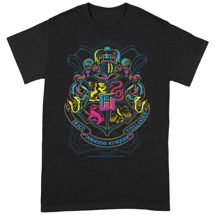 Majica Harry Potter - Neon Hogwarts Crest