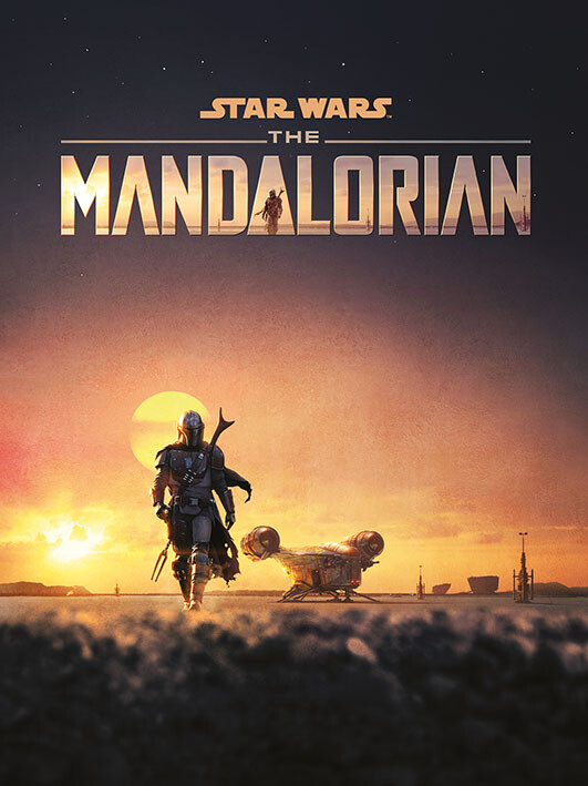 Canvas Wall Art Star Wars: The Mandalorian Dusk Canvas Prints