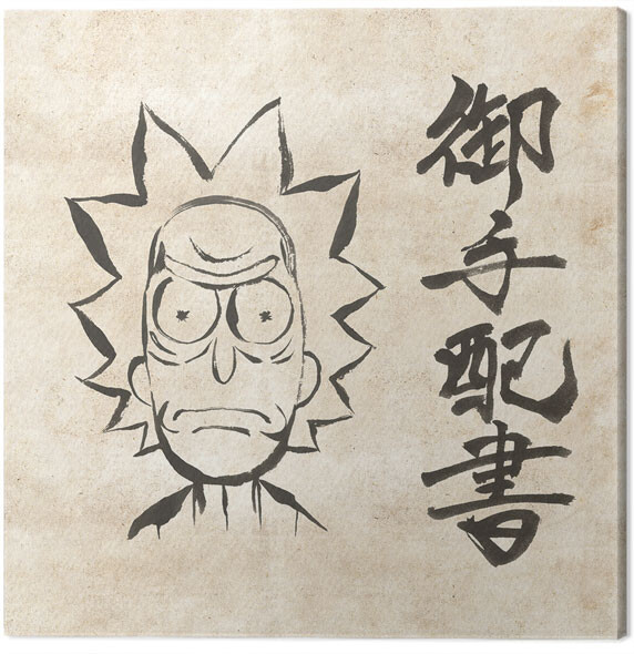 Canvas Print Rick and Morty - Wanted Scroll