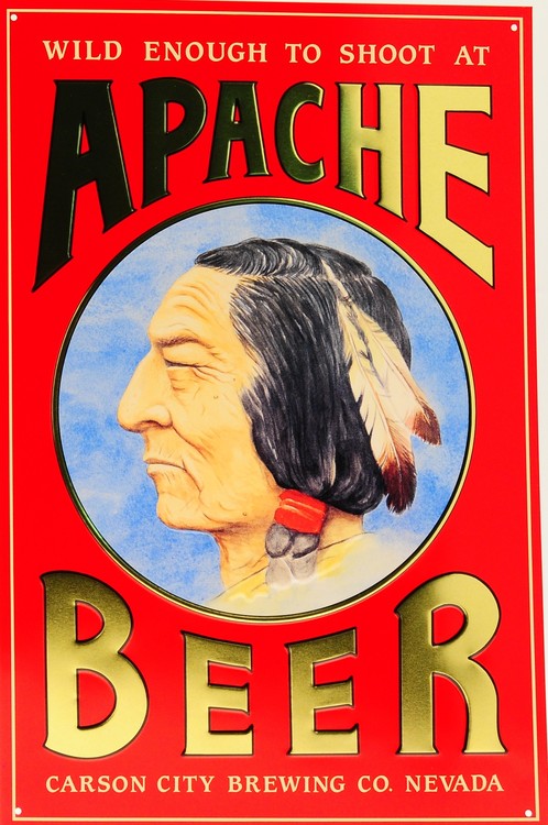 Metallikyltti APACHE BEER