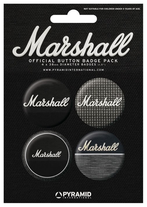 Conjunto de crachás MARSHALL - amps