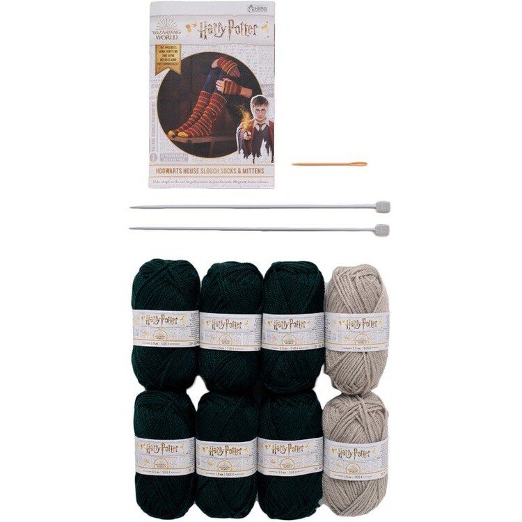 Σετ ραπτικής  Harry Potter - Slytherin House (Socks+Gloves)