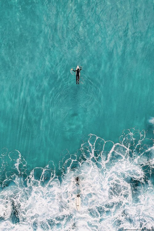 Плакат The Big Blue Surfer