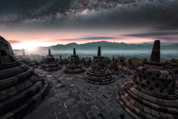 Плакат Borobudur Morning