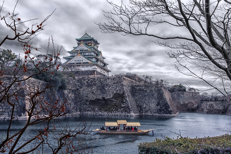 Плакат Osaka Castle
