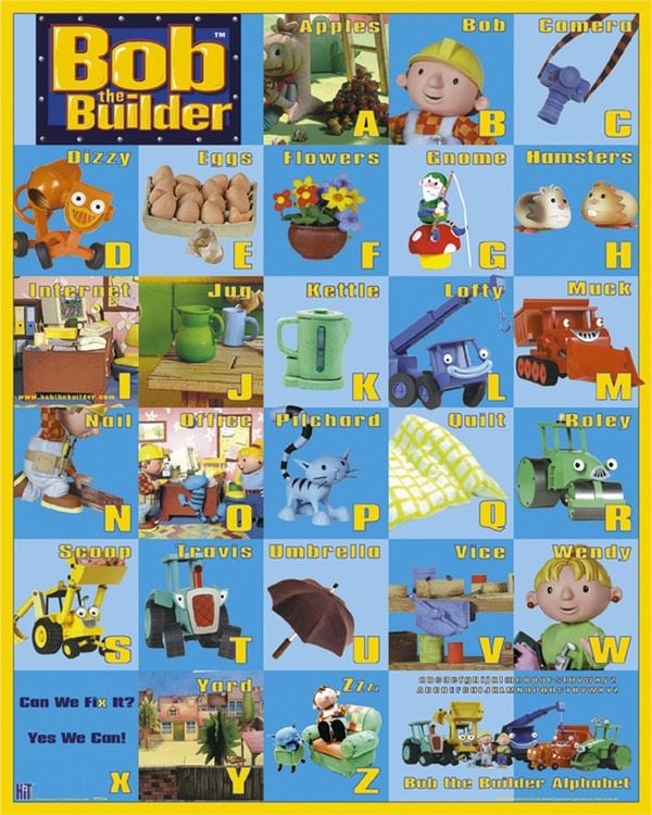 Αφίσα BOB THE BUILDER - A to Z