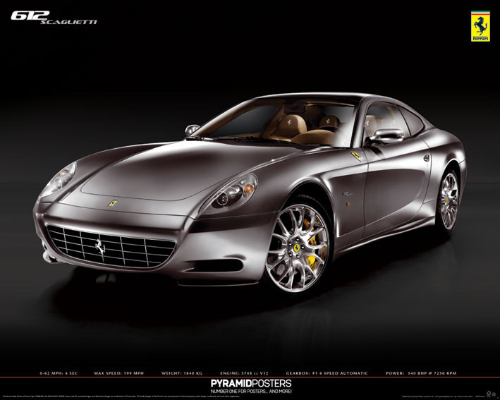 Плакат Ferrari 612 Scaglietti