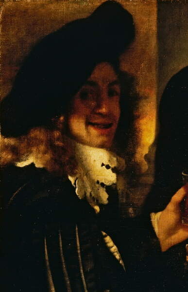 Плакат Musician, detail from The Procuress