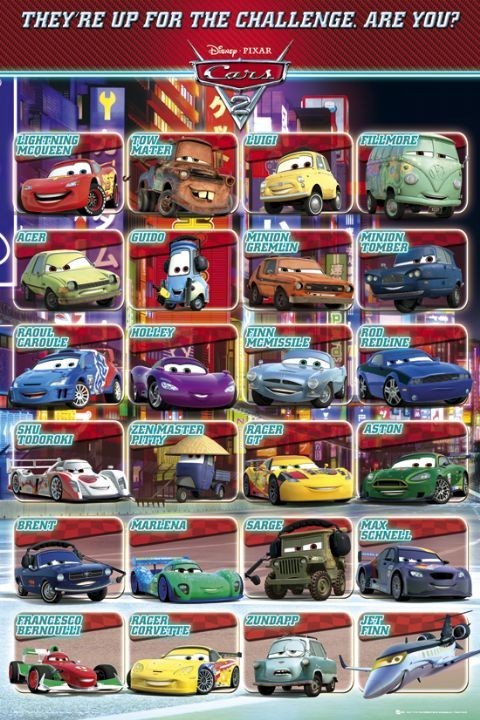 Плакат CARS 2 - profiles