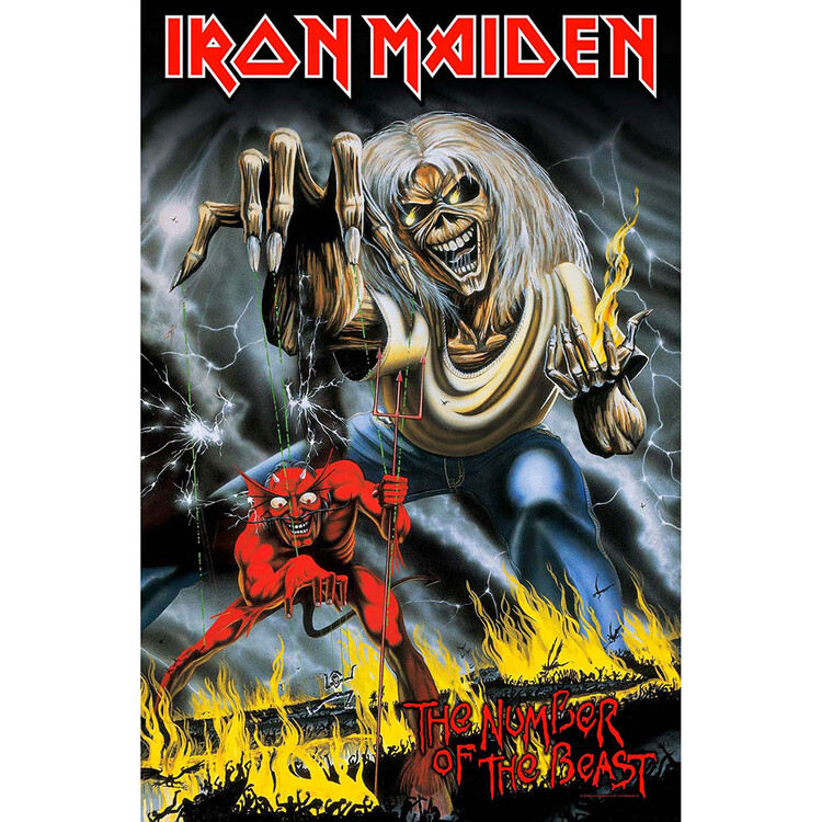 Υφασμάτινη αφίσα Iron Maiden - Number of the Beast