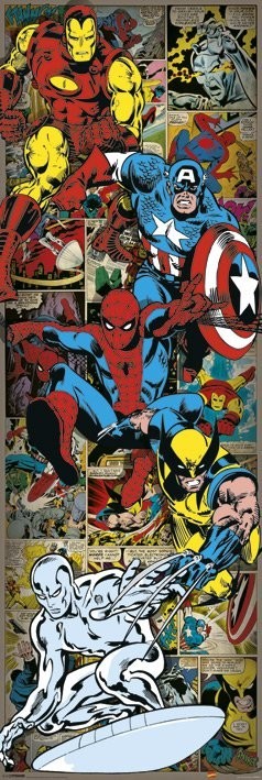 Poster MARVEL COMICS - heroes