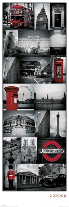 Αφίσα πόρτας London - collage